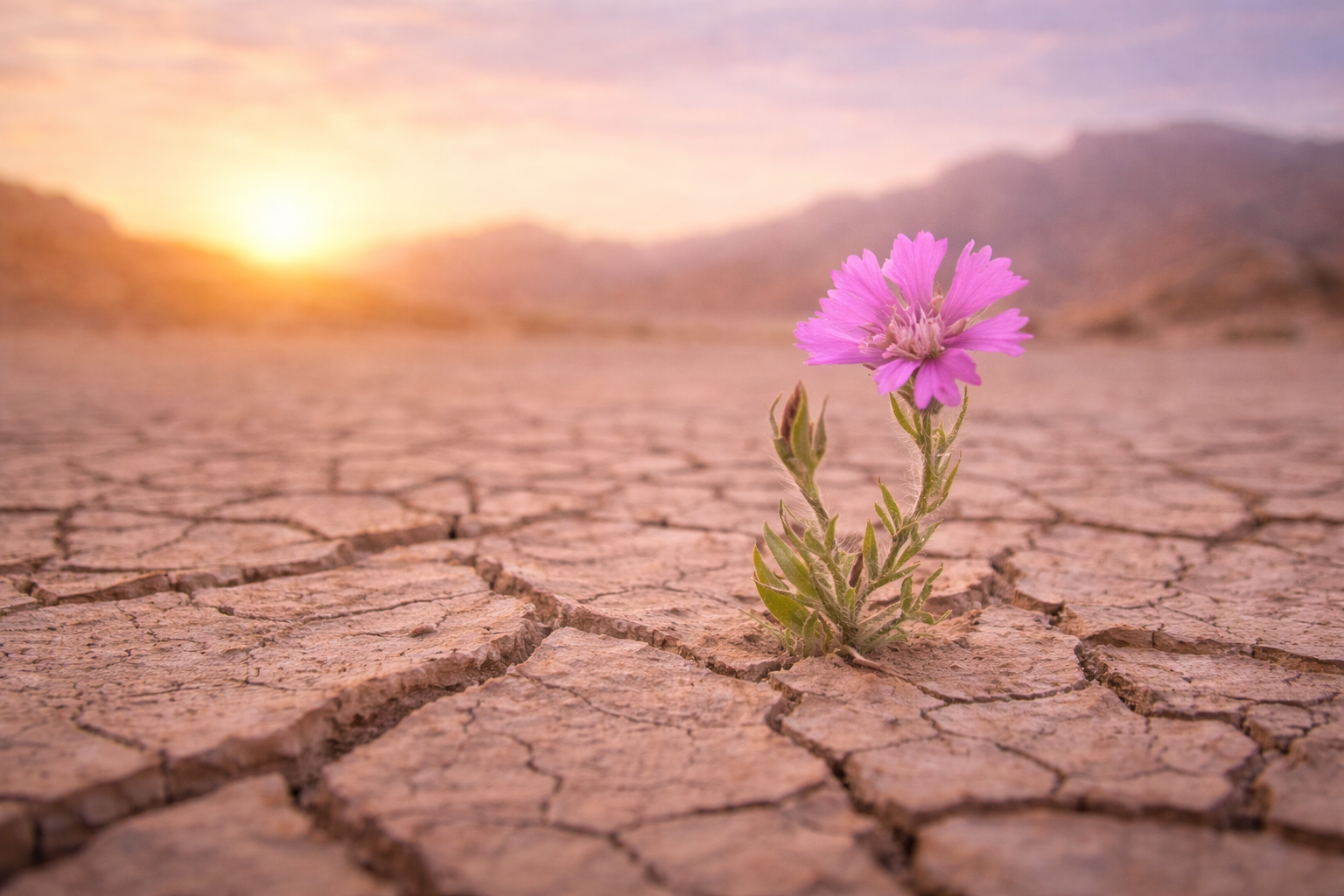 Flower in the desert