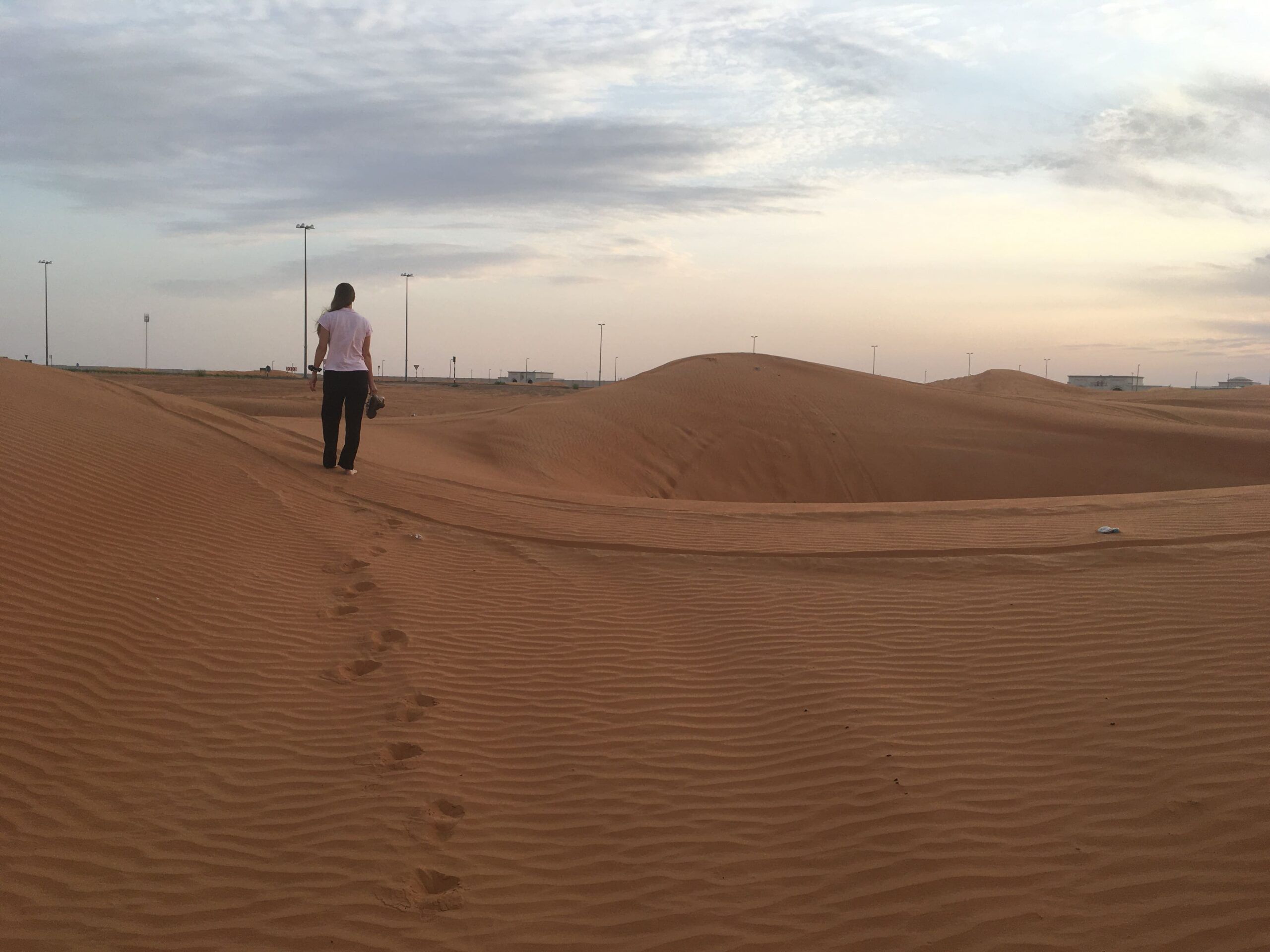 Wüste Düne Sonnenuntergang